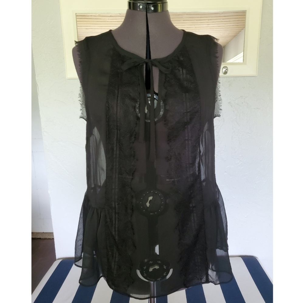 Never Worn Romantic Black Lace Top